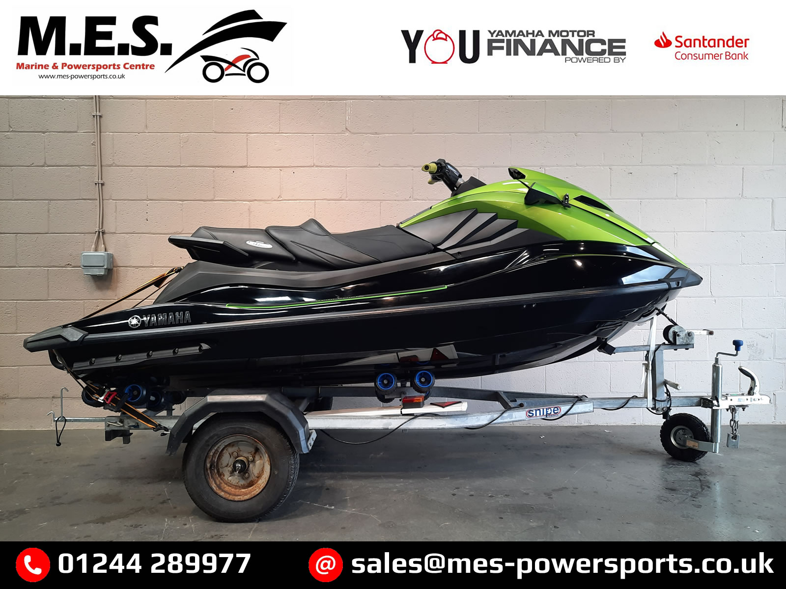 USED 2023 Yamaha WaveRunner GP1800R SVHO Jet Ski and Trailer Package for Sale