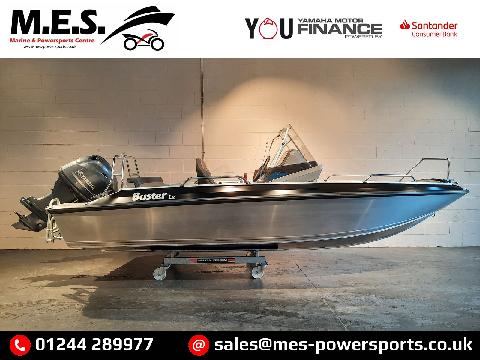 New Buster LX Premium Edition – Yamaha F60FETL 60hp – Extreme Trailer Package
