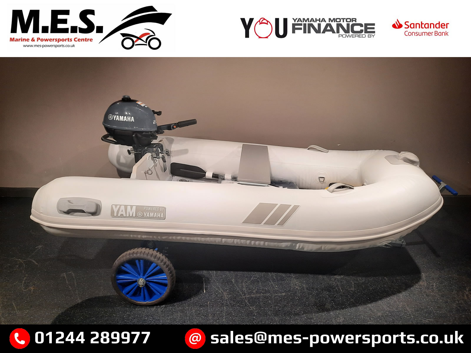 New YAM 240Air with Yamaha F2.5 Outboard Tender Package