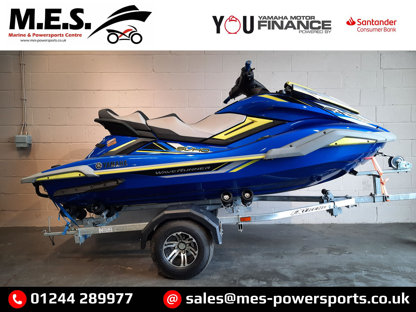 2020 Yamaha WaveRunner FX Cruiser SVHO – Used Jet Ski and Trailer Package For Sale